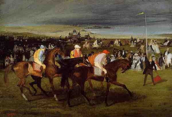 Degas Edgar At The Races The Start A4 Photo Print