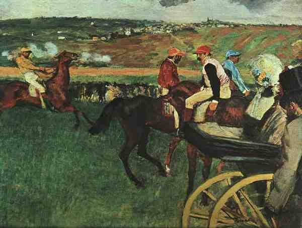 Degas Edgar At The Races A4 Photo Print