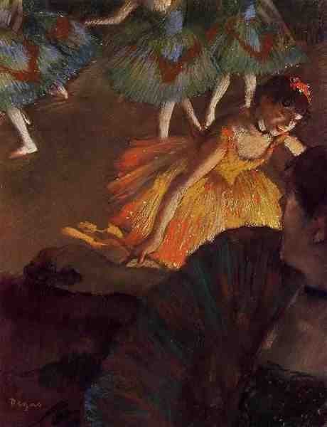 Degas Edgar Ballerina And Lady With A Fan A4 Photo Print