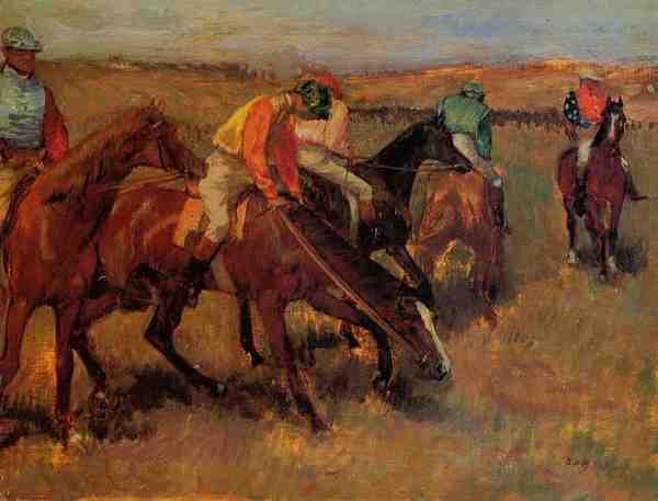 Degas Edgar Before The Race A4 Photo Print