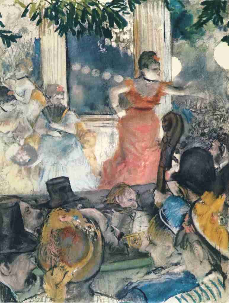 Degas Edgar Cafe Concert at the Ambassadeurs c1876 A4 Photo Print