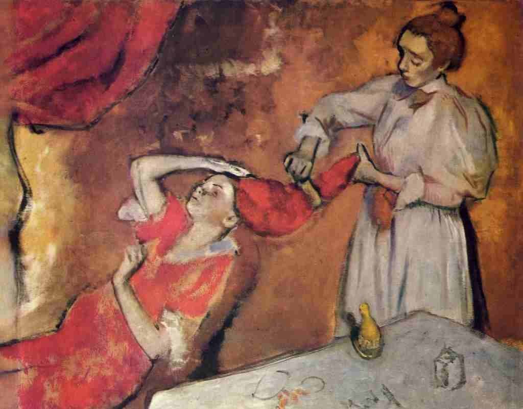 Degas Edgar Combing the hair c1892 A4 Photo Print