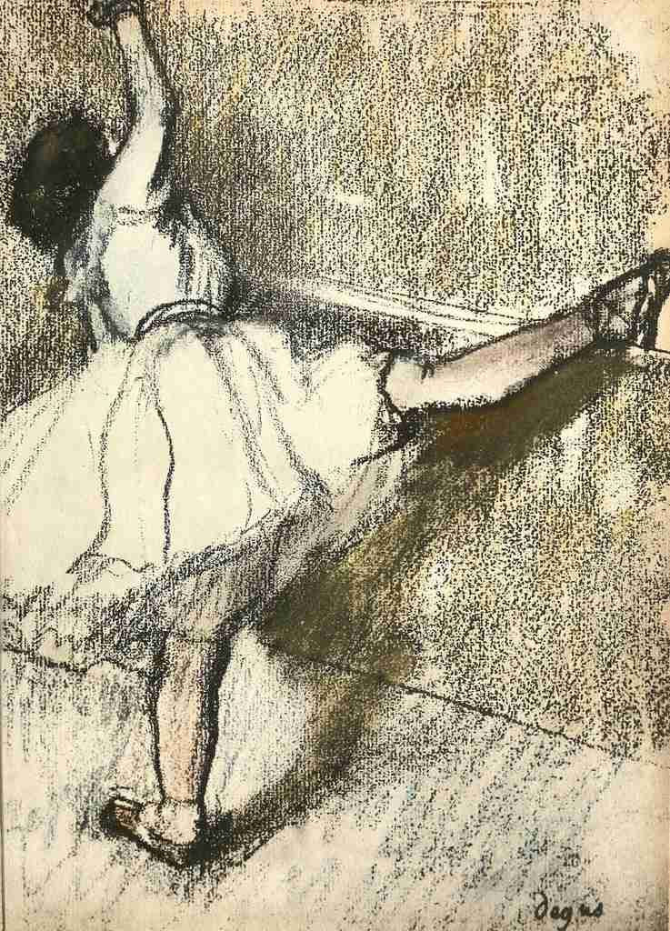 Degas Edgar Dancer at the bar A4 Photo Print