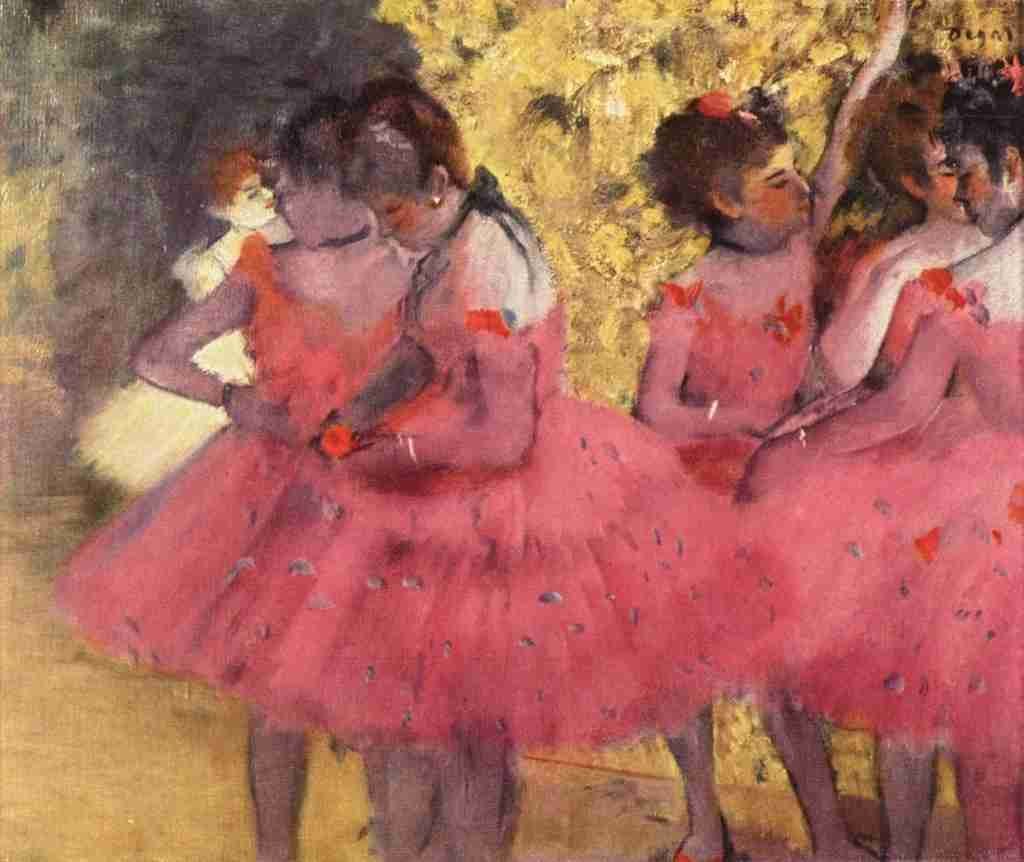 Degas Edgar Dancers in pink A4 Photo Print