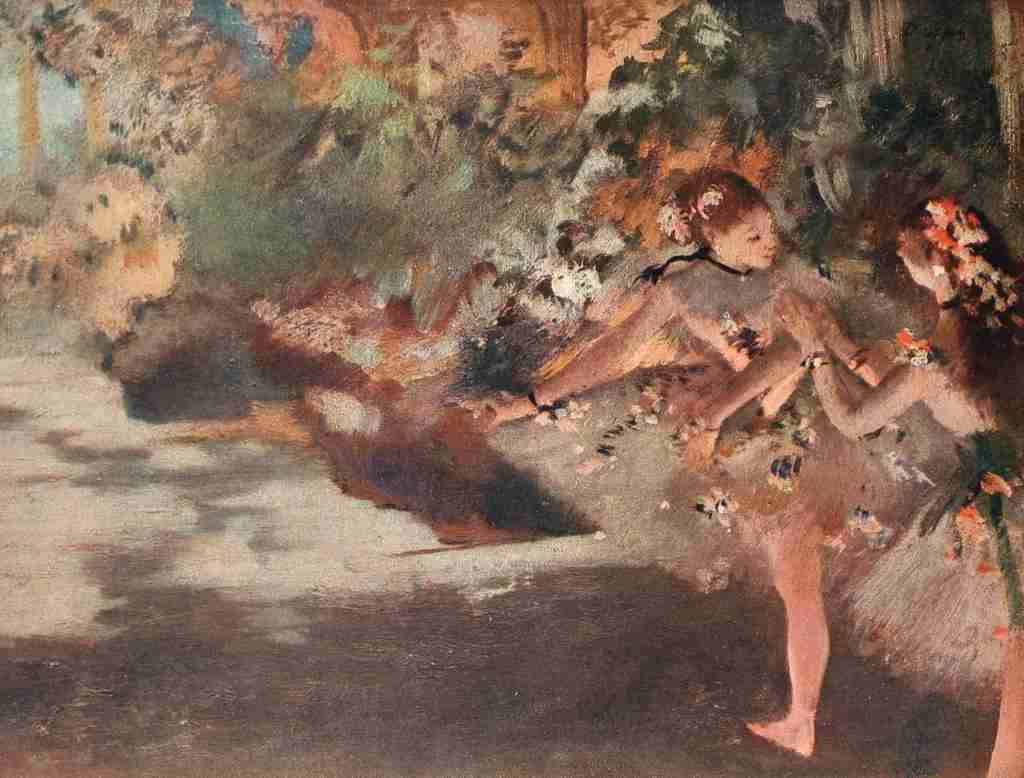 Degas Edgar Dancers onstage A4 Photo Print