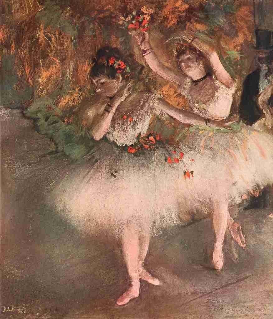 Degas Edgar Dancers waving A4 Photo Print