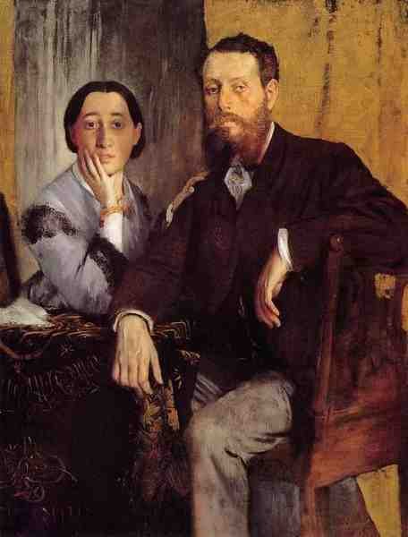 Degas Edgar Edmond And Therese Morbilli A4 Photo Print
