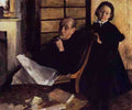 Degas Edgar Henri De Gas And His Neice Lucie Degas A4 Photo Print