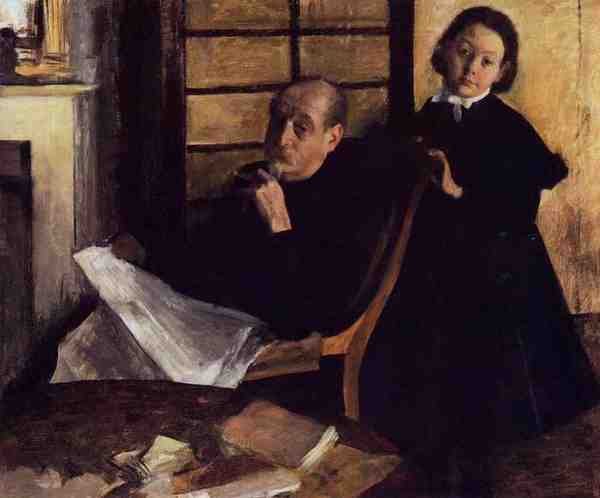 Degas Edgar Henri De Gas And His Neice Lucie Degas A4 Photo Print