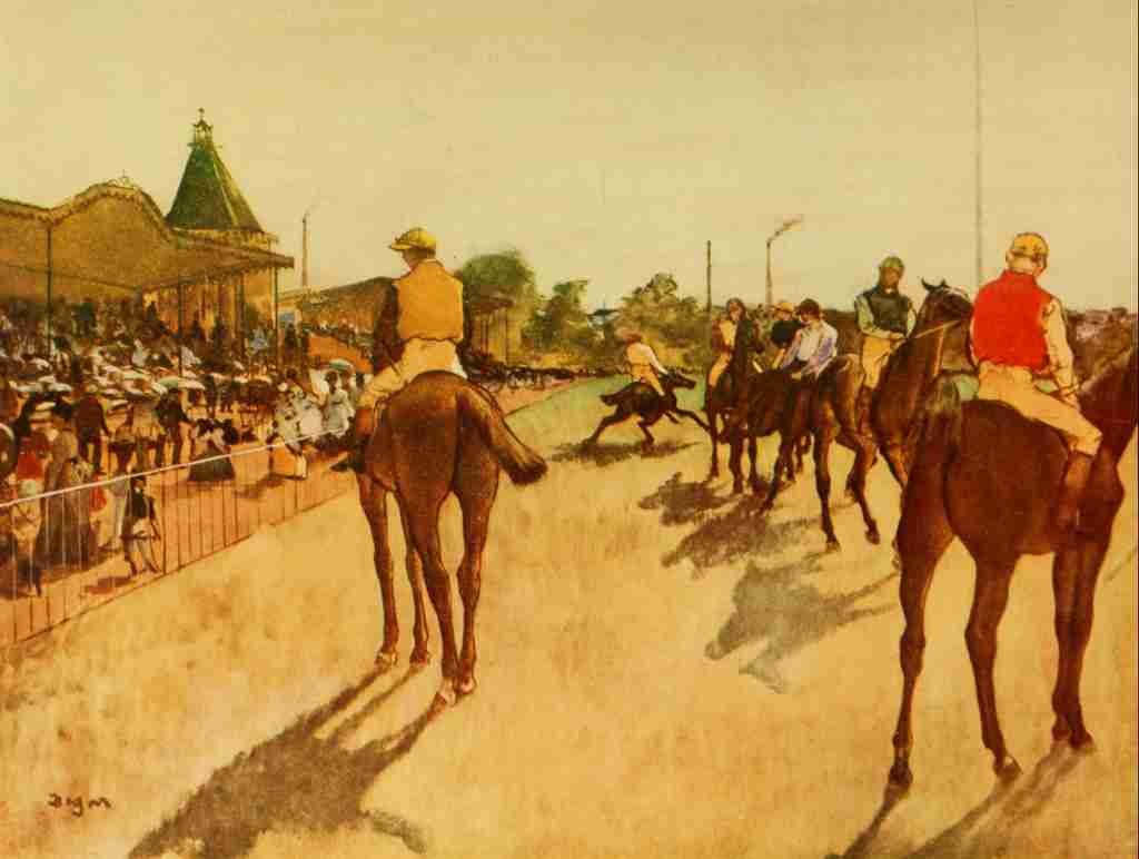 Degas Edgar Jockeys at the Start 1866 A4 Photo Print