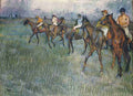Degas Edgar Jockeys in the Rain c1881 A4 Photo Print