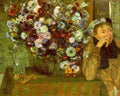 Degas Edgar Madame Valpincon With Chrysanthemums A4 Photo Print