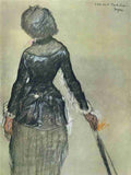 Degas Edgar Miss Cassatt at the Louvre 1880 A4 Photo Print