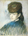 Degas Edgar Mlle Malo c1877 A4 Photo Print