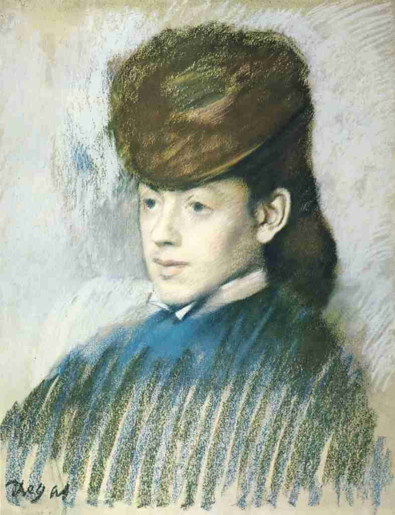 Degas Edgar Mlle Malo c1877 A4 Photo Print