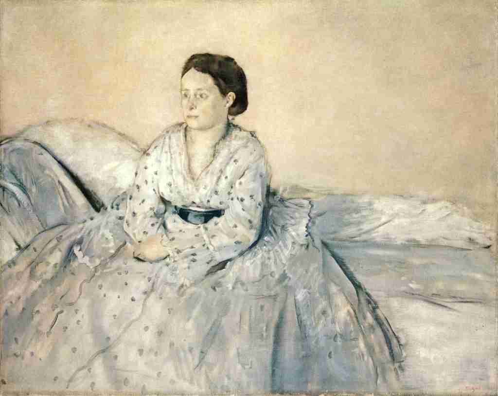 Degas Edgar Mrs William Bell or Mme Rene de Gas 1872 3 A4 Photo Print