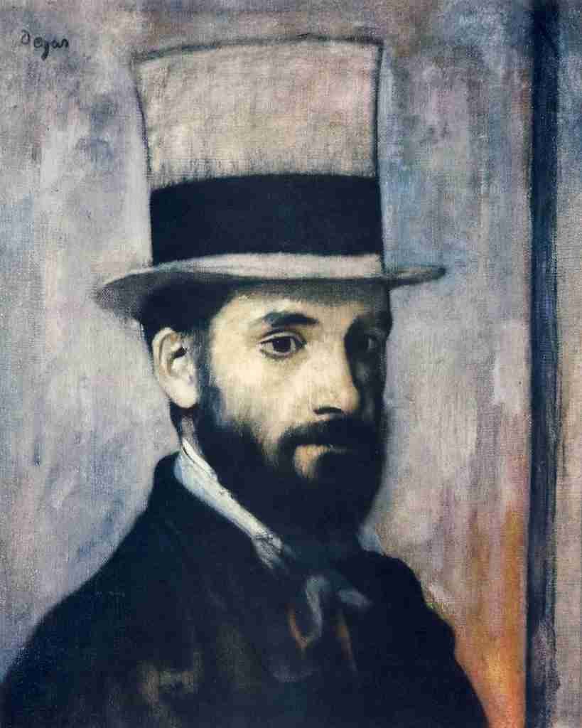 Degas Edgar Portrait of Leon Bonnat c1863 A4 Photo Print