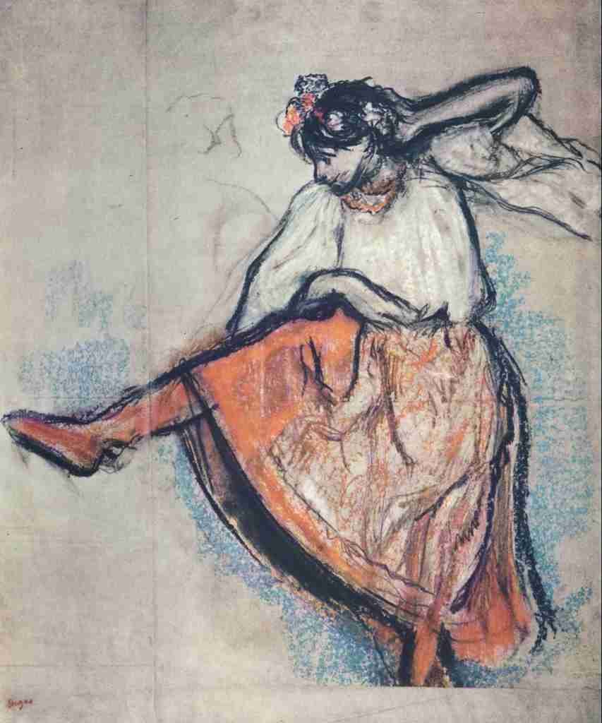 Degas Edgar Russian Dancer 1895 A4 Photo Print