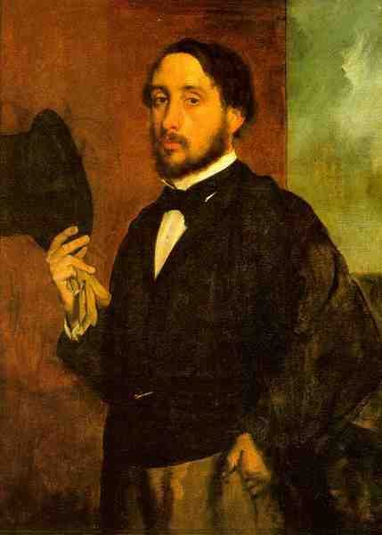 Degas Edgar Self Portrait A4 Photo Print