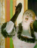 Degas Edgar Singer With Glove A4 Photo Print
