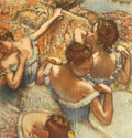 Degas Edgar Study in blue A4 Photo Print
