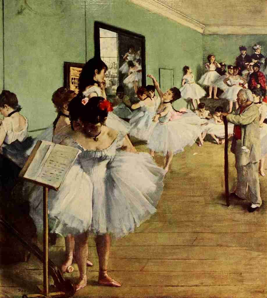 Degas Edgar The Dancing Class A4 Photo Print