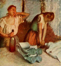 Degas Edgar The Laundresses c1884 A4 Photo Print