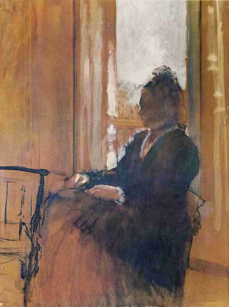 Degas Edgar The Woman at the Window A4 Photo Print