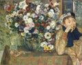 Degas Edgar The Woman with Chrysanthemums 1865 A4 Photo Print