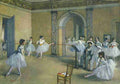 Degas Edgar The dance foyer at the Opera Rue le Peletier 1872 A4 Photo Print