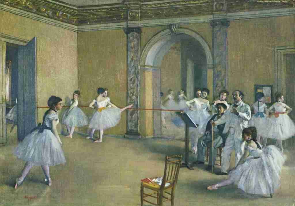 Degas Edgar The dance foyer at the Opera Rue le Peletier 1872 A4 Photo Print