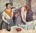 Degas Edgar Two Laundresses c1884 A4 Photo Print