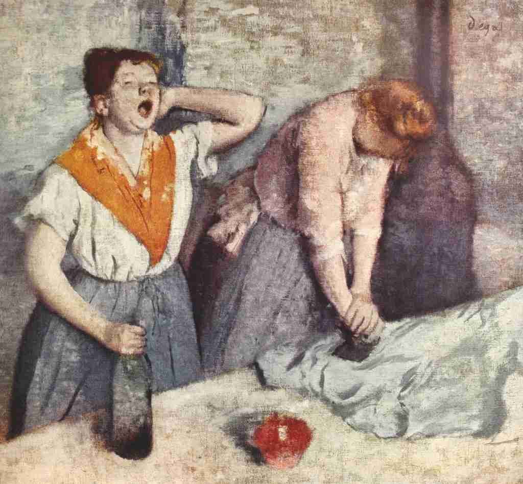 Degas Edgar Two Laundresses c1884 A4 Photo Print