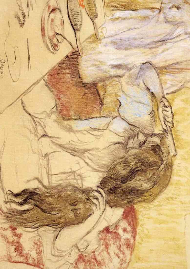 Degas Edgar Woman At Her Toilet long A4 Photo Print