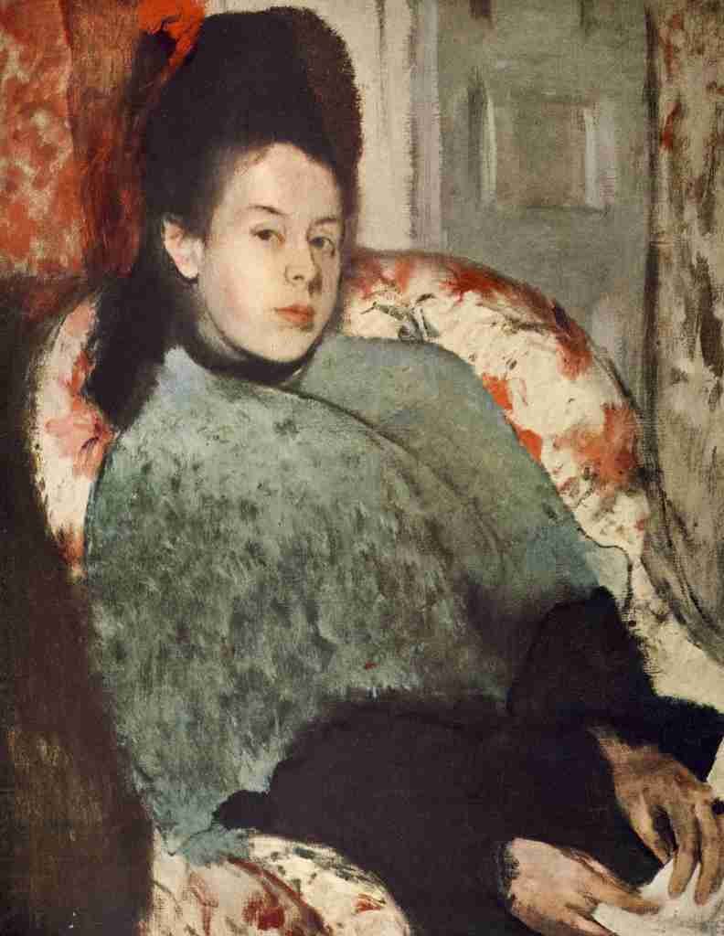 Degas Edgar Woman Seated A4 Photo Print