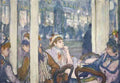 Degas Edgar Women at a cafe evening c1877 A4 Photo Print