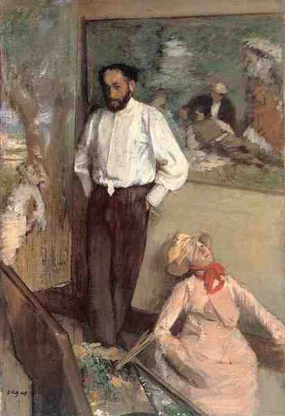 Degas Portrait Of The Painter Henri Michel Levy A4 Photo Print