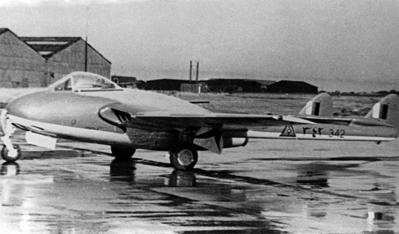 Dehavilland Dh100 Vampire 2 Military A4 Photo Print