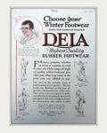 Deia Boots Winter Vintage Retro Advert Poster A4 Photo Print