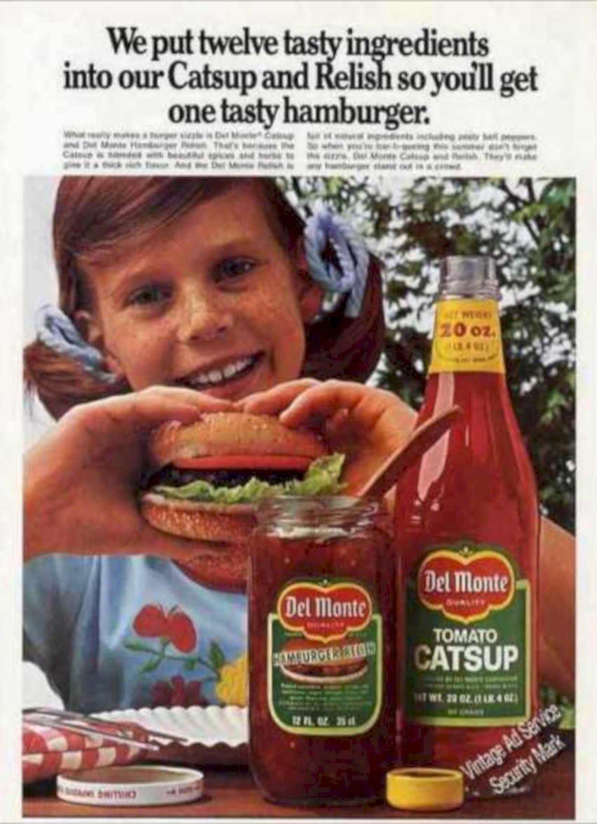 Del Monte Catsup Vintage Retro Advert Ads A4 Photo Print