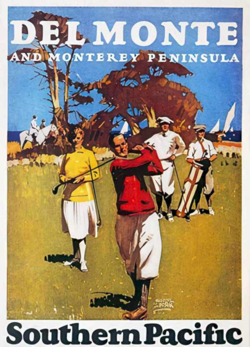 Del Monte Golf Vintage Retro Advert Ads A4 Photo Print