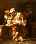 Delaroche Paul Juene Mere Et Ses Enfants A4 Photo Print