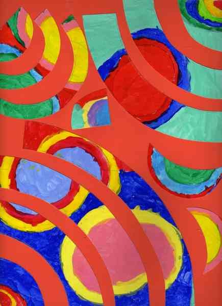 Delaunay Inspired by Sonia Modernism A4 Photo Print