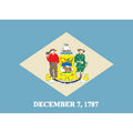 Delaware Flag N2734 A4 Photo Print