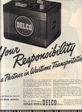 Delco Battery 1940s Vintage Retro Advert Ads A4 Photo Print