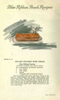 Delicious Recipes by California Peach Growers 1920 Jellied Peaches with cream A4 Photo Print