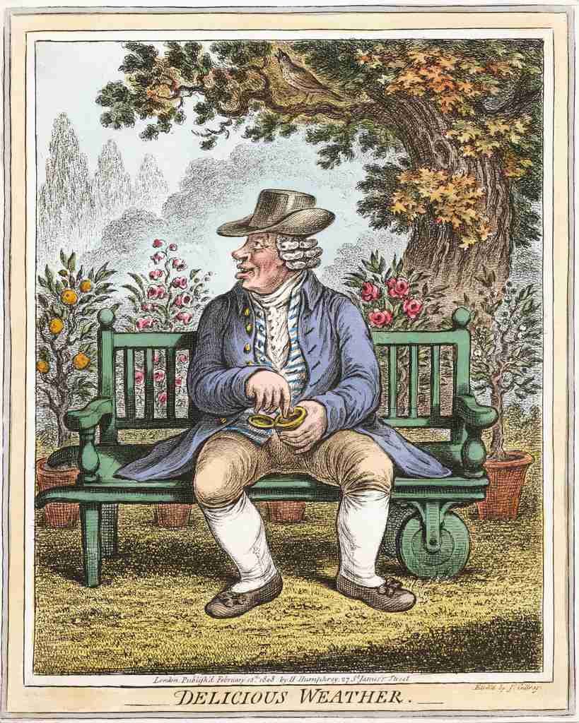 Delicious Weather 1808 Cartoon Joke 001 Vintage A4 Photo Print