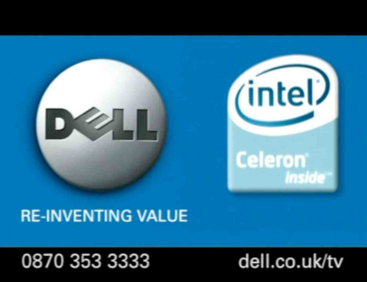 Dell Intel Promo Vintage Retro Advert Poster A4 Photo Print