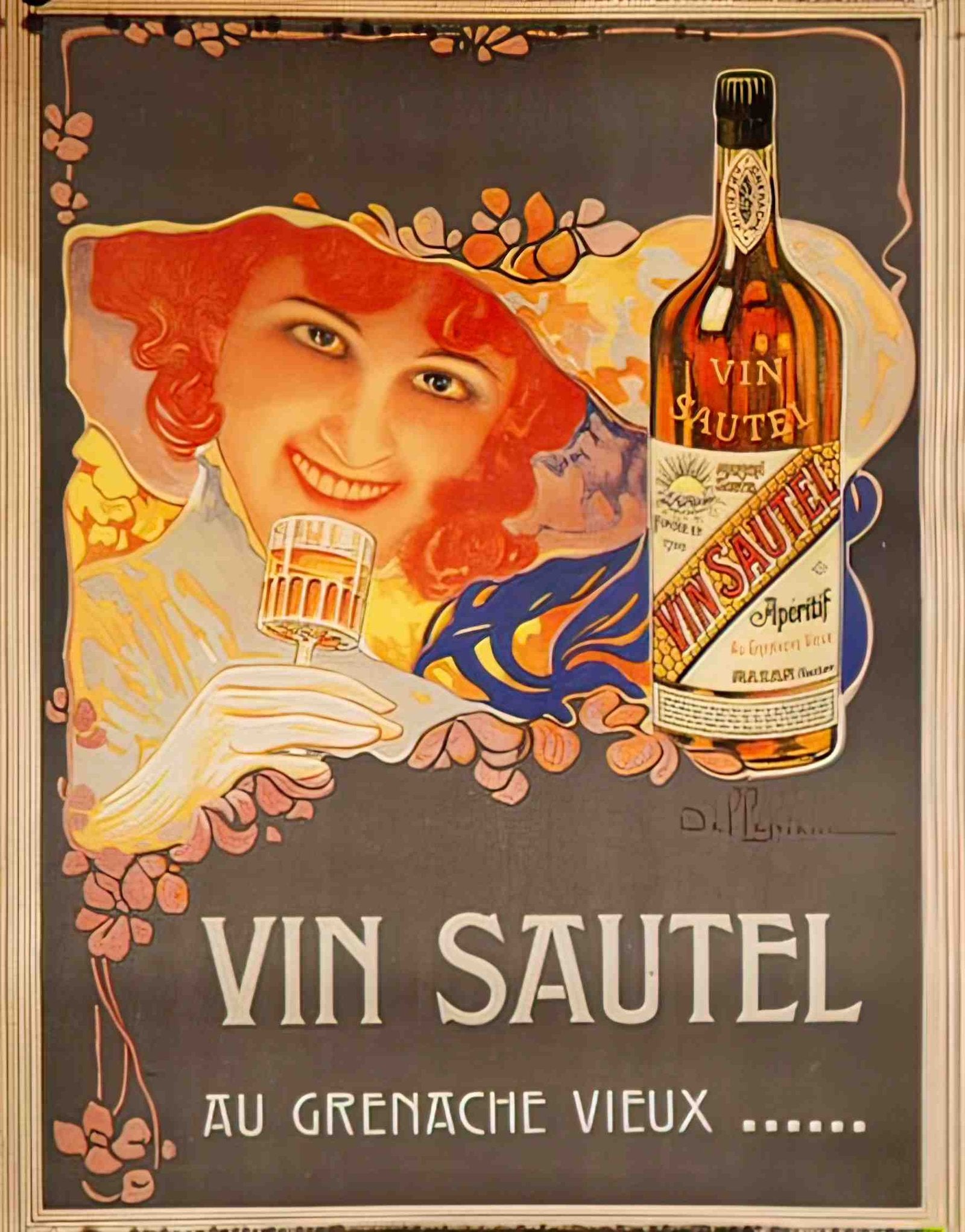 DellepianneVinSautel Advert A4 Photo Print