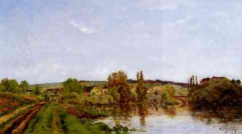 Delpy Hippolyte Camille Walking Along The River A4 Photo Print